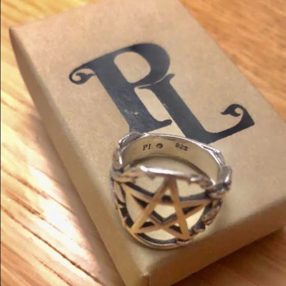 Pentagram Ring - size 6 stamped 925 sterling silver pentacle by Pamela Love